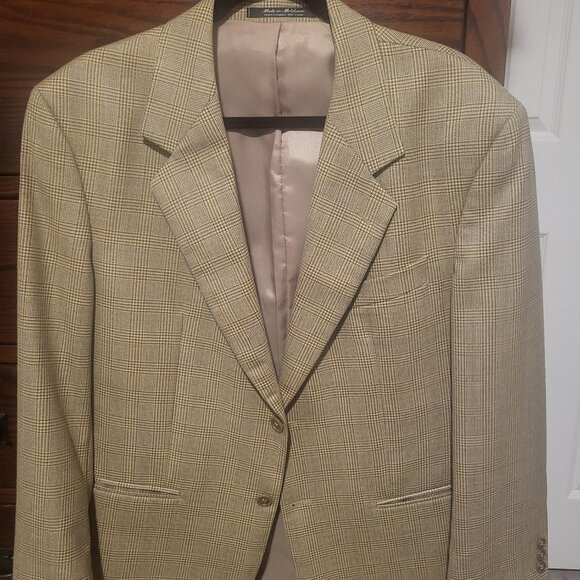 Lazetti sports coat, tan, 40 regular, beautiful condition - Picture 1 of 2